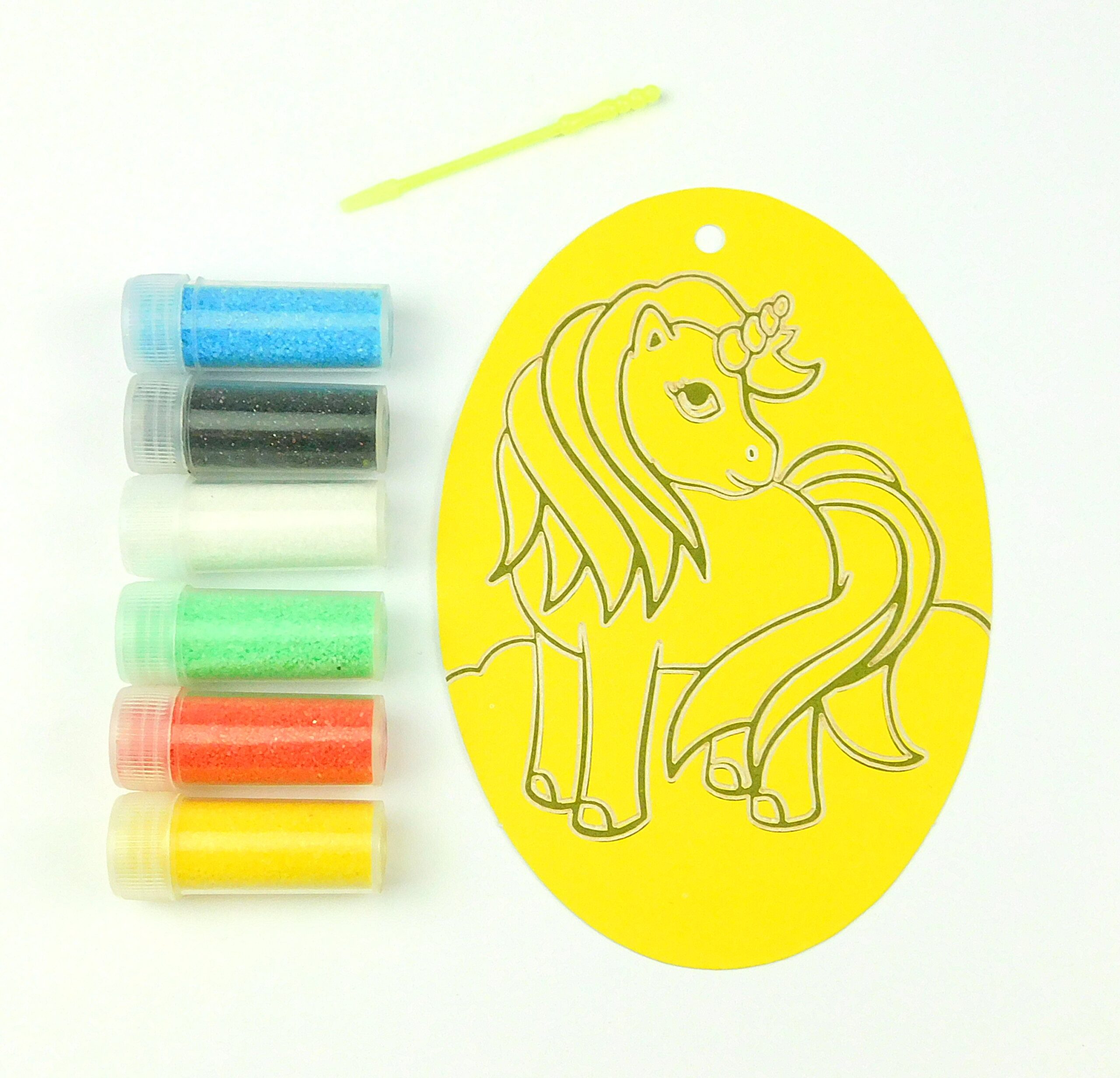 Unicorn Sand Art Kit. Oval Size. Sand Included. - Image 3