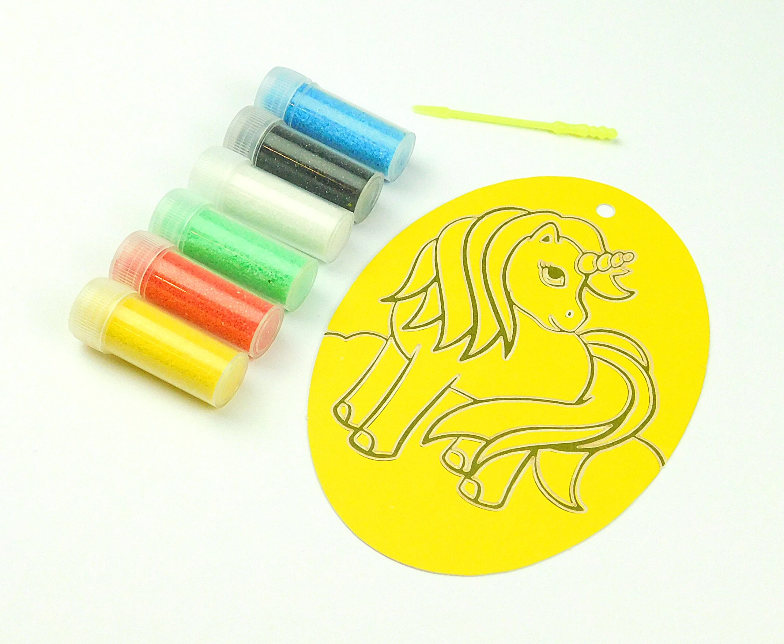 Unicorn Sand Art Kit. Oval Size. Sand Included. - Image 2