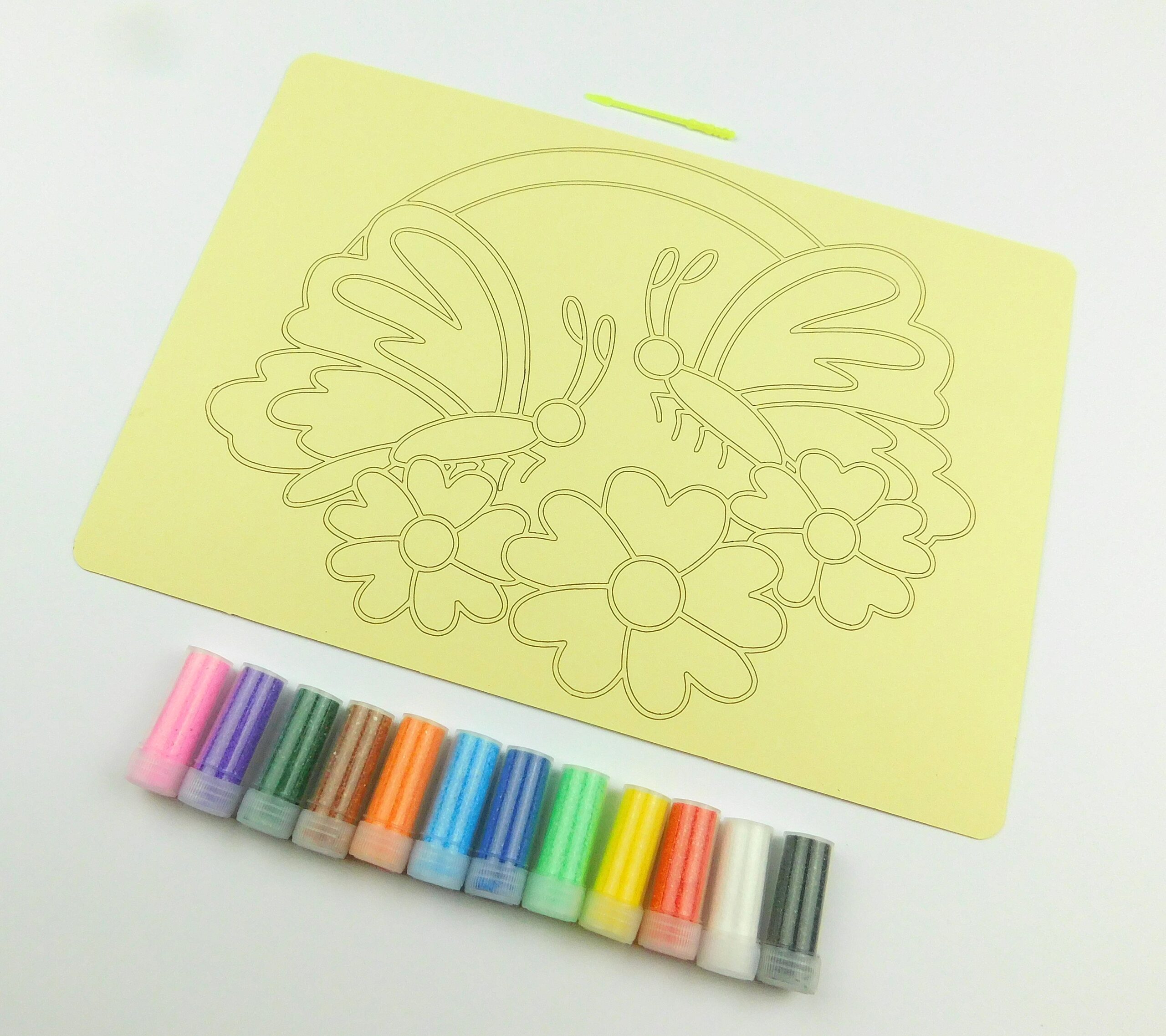 Butterflies and Flowers A4 Sand Art Kit - Image 4