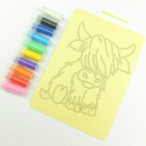 Highland Cow A5 Sand Art Kit