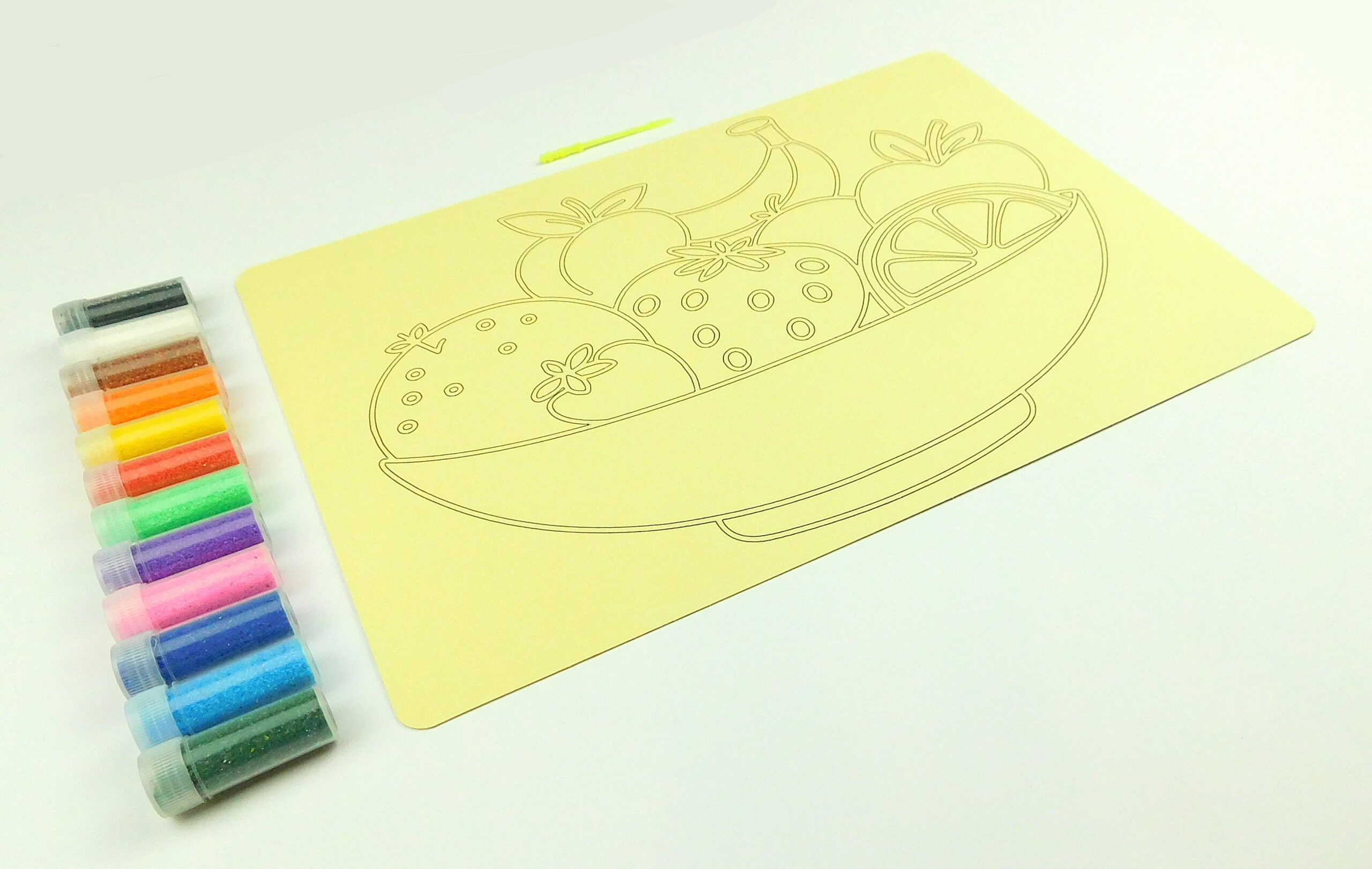 Fruit Bowl A4 Sand Art Kit - Image 5