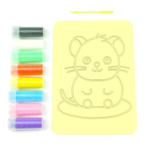 Mouse Sand Art Kit. A6 Size. Sand Included