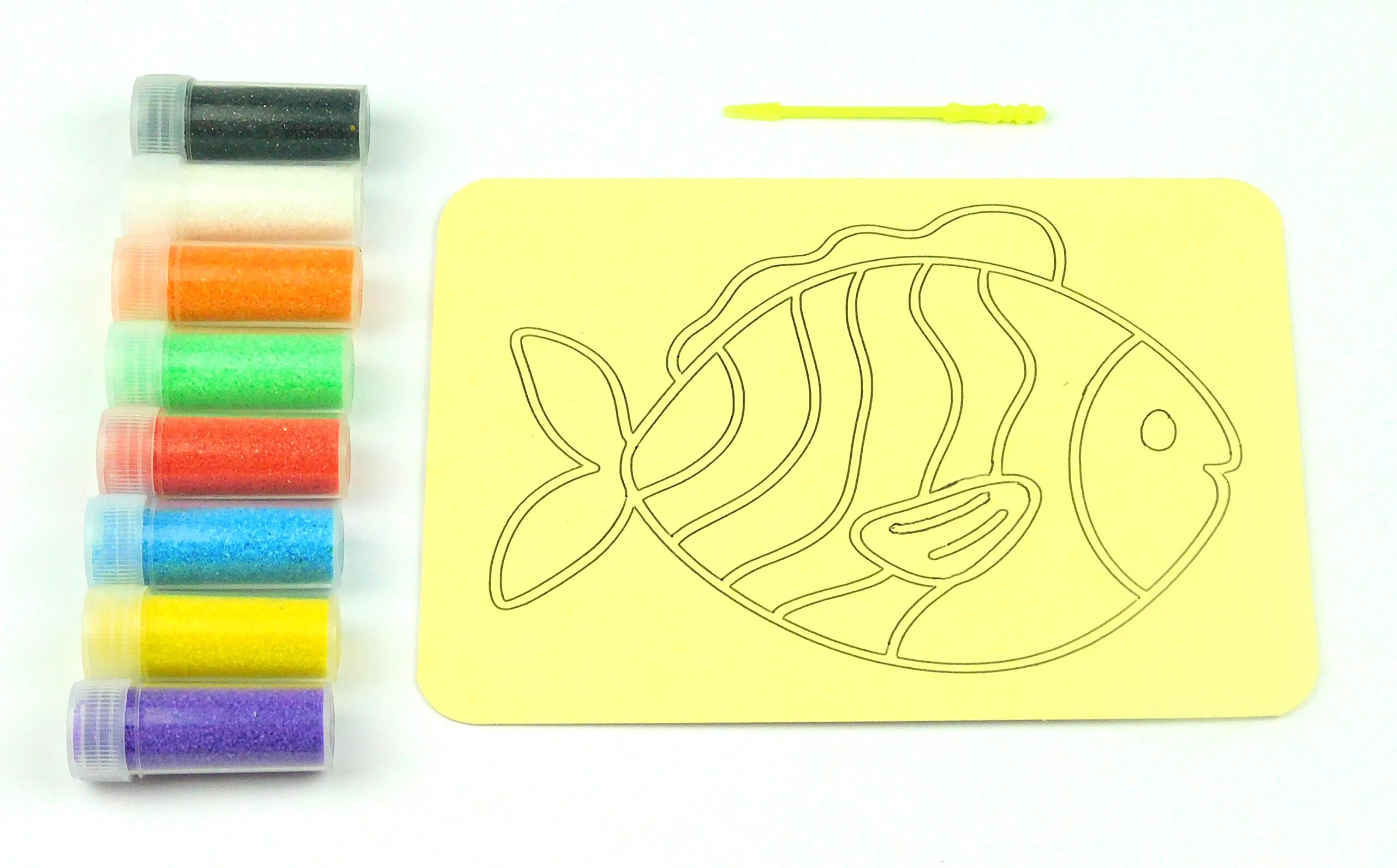 Fish Sand Art Kit. A6 Size. Sand Included - Image 2