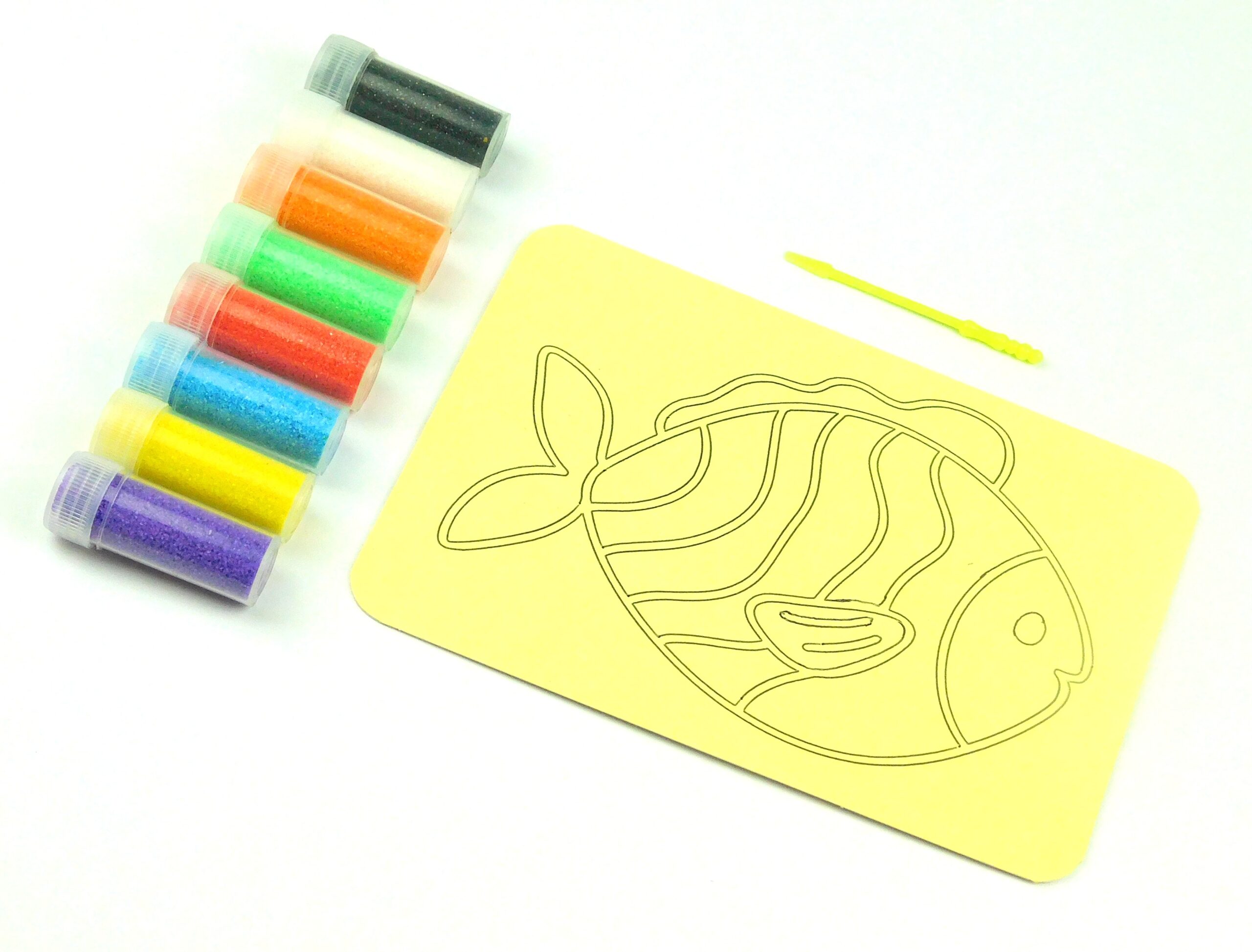 Fish Sand Art Kit. A6 Size. Sand Included - Image 3
