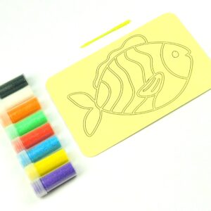 Fish Sand Art Kit. A6 Size. Sand Included