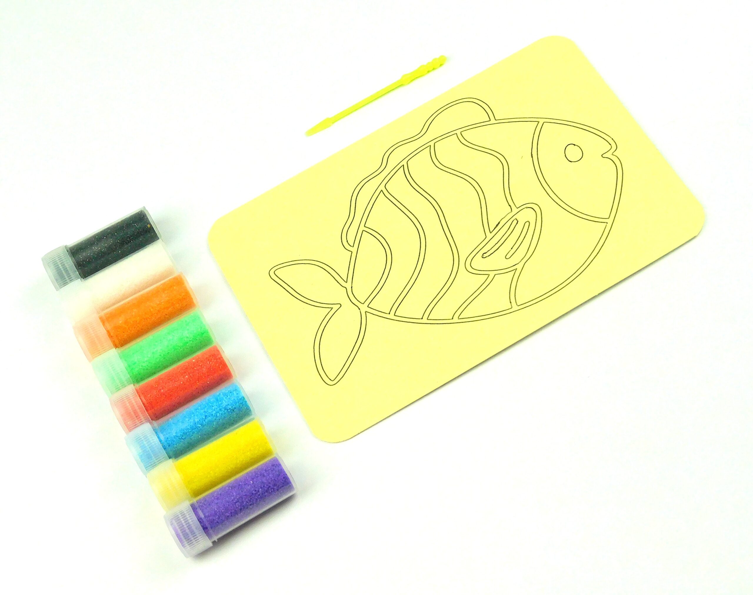 Fish Sand Art Kit. A6 Size. Sand Included