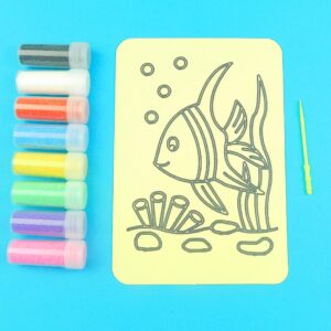 Fish underwater A6 Sand Art Kit