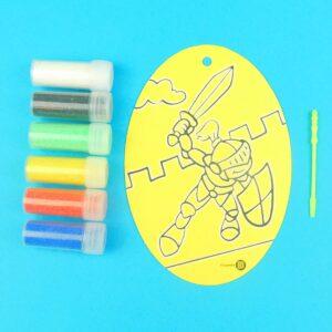 Oval Knight Sand Art Kit.