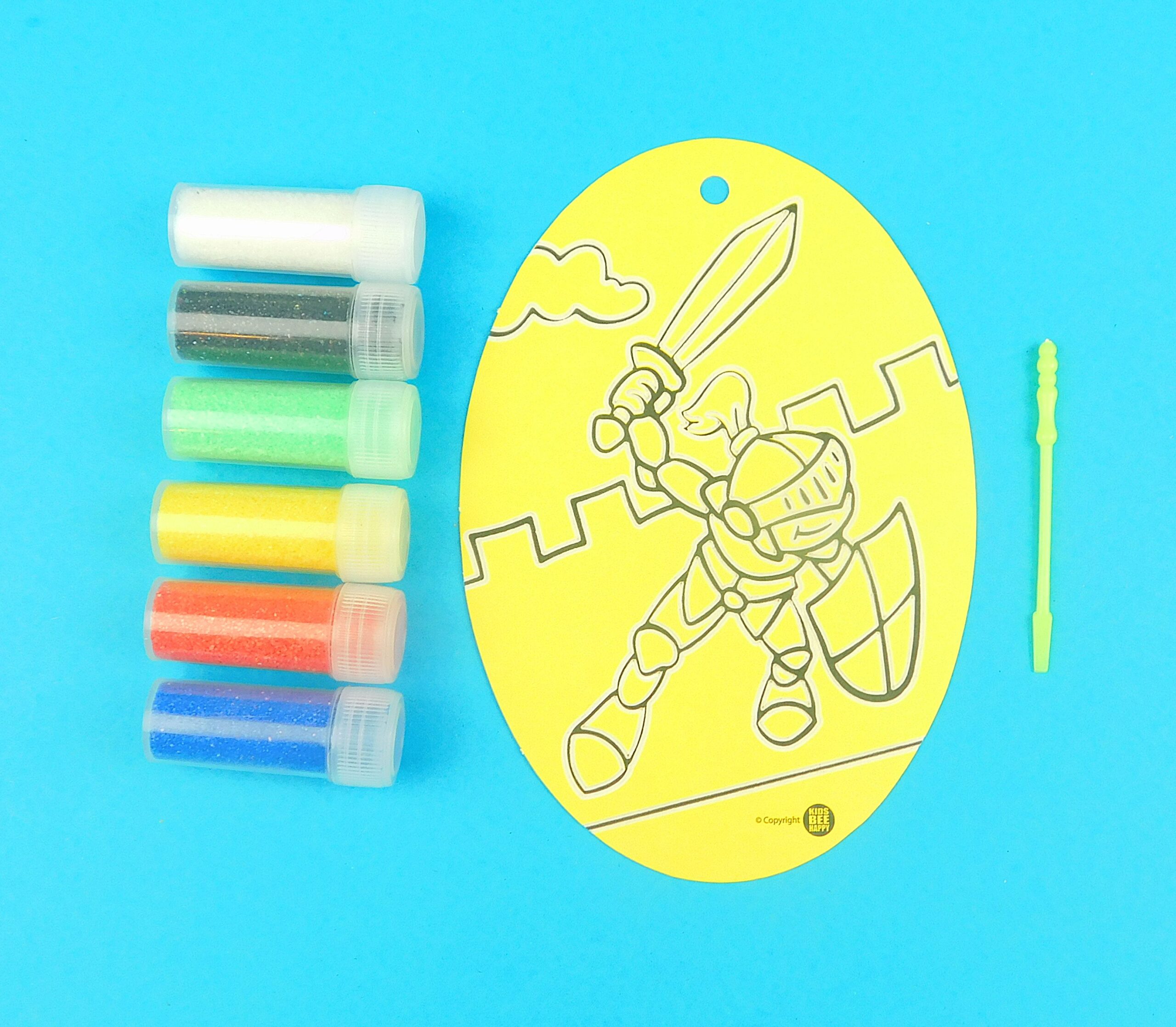 Oval Knight Sand Art Kit.