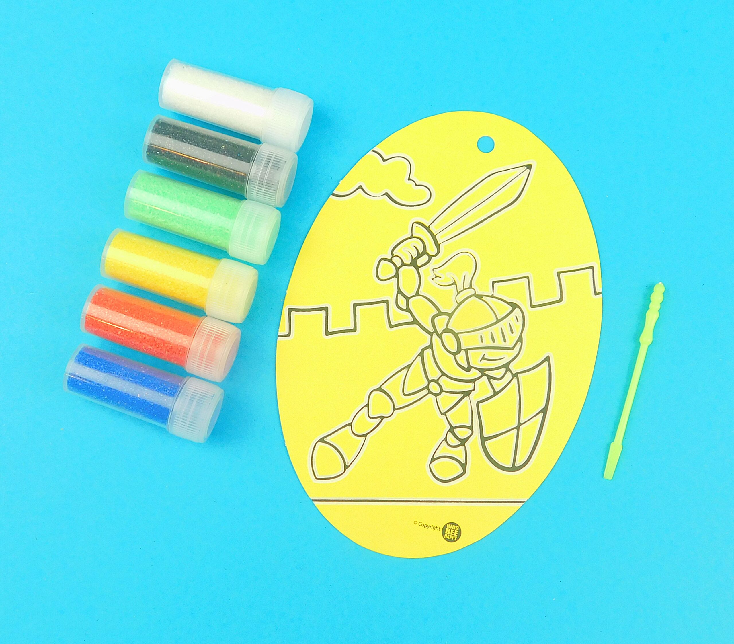 Oval Knight Sand Art Kit. - Image 2