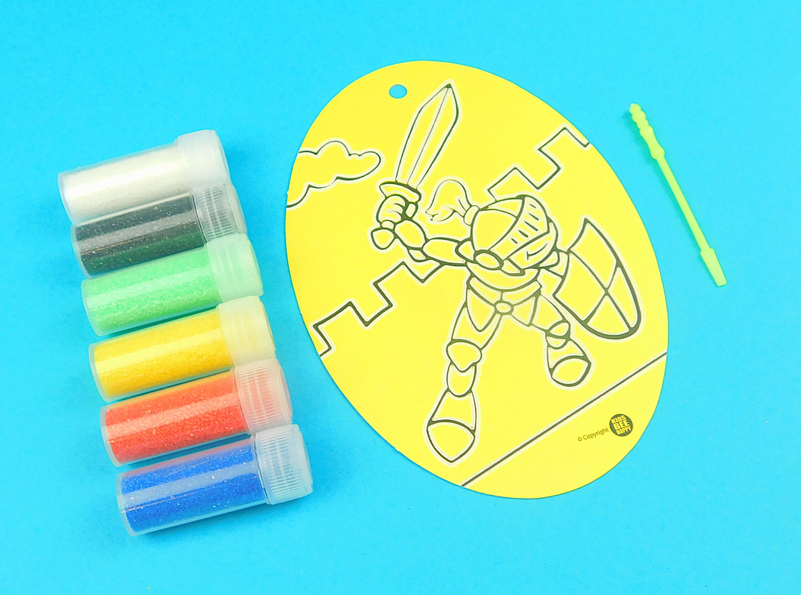 Oval Knight Sand Art Kit. - Image 3