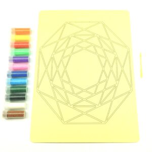 Geometric Sand Art Kit. A4 Size. Sand Included.