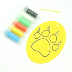 Paw Print Sand Art Kit. Oval Size. Sand Included