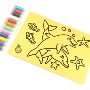 Dolphins Sand Art Kit. A4 Size. Sand Included