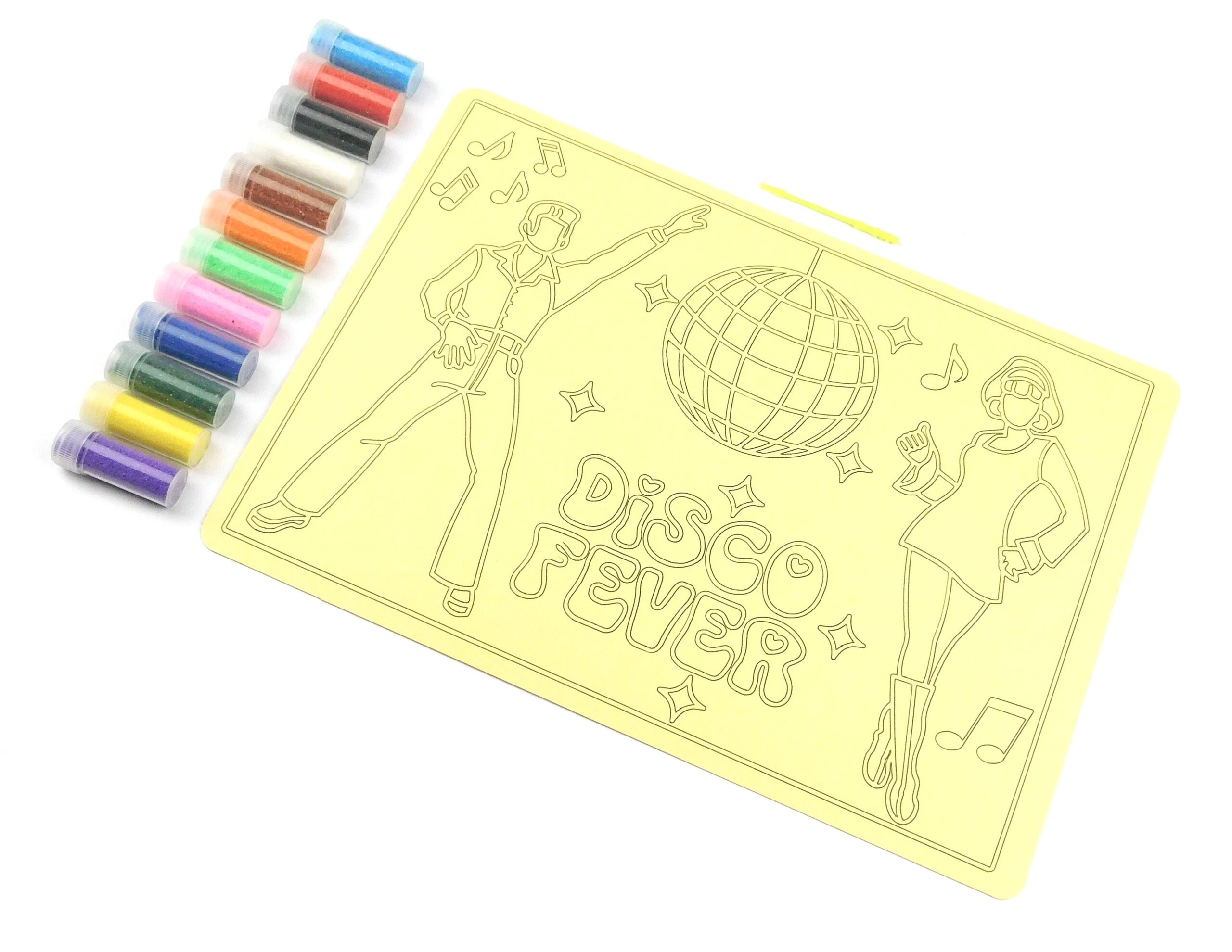 Disco Fever Sand Art Kit. A4 Size. Sand Included.