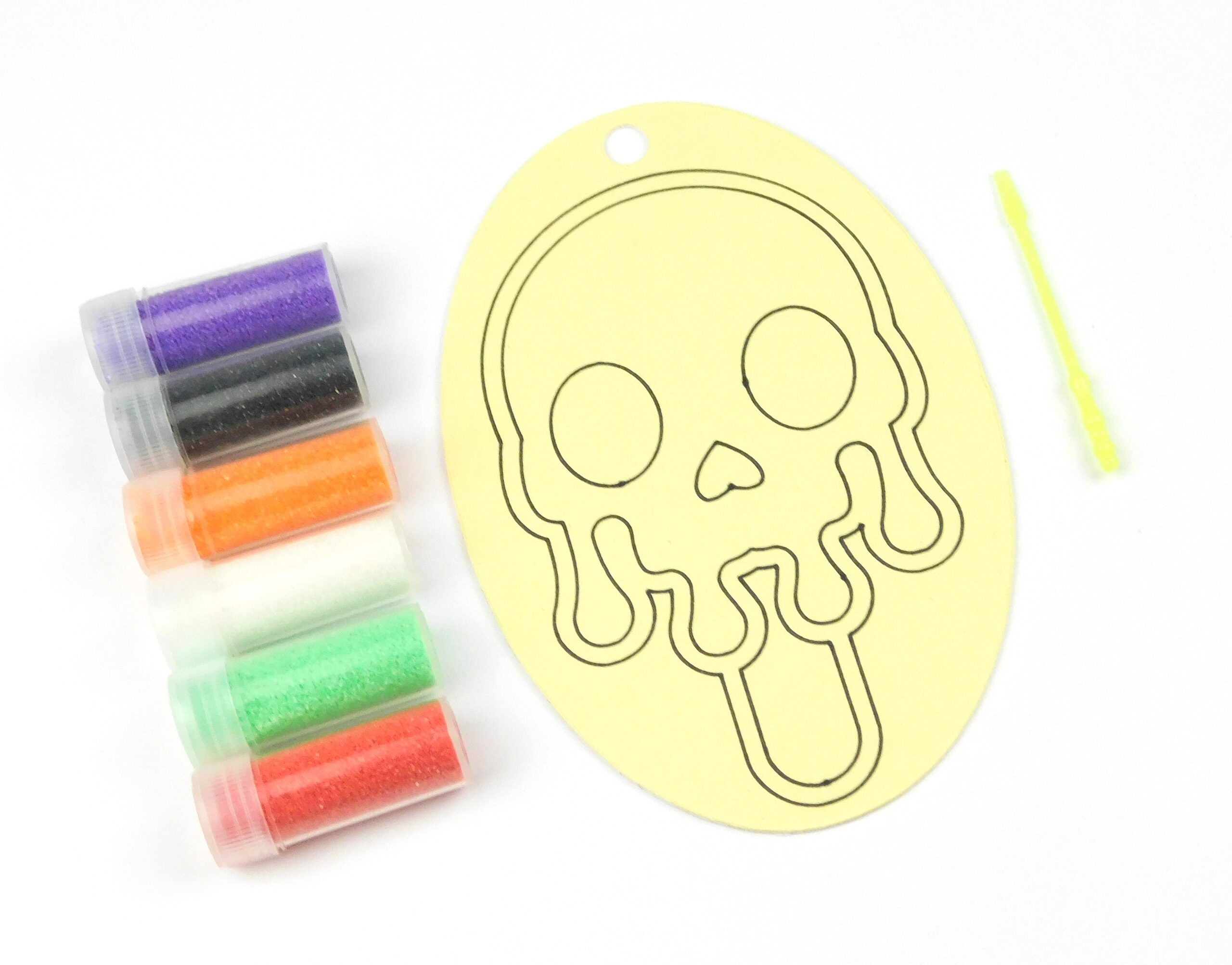 Skull Sand Art Kit. Oval Size. Sand Included - Image 3