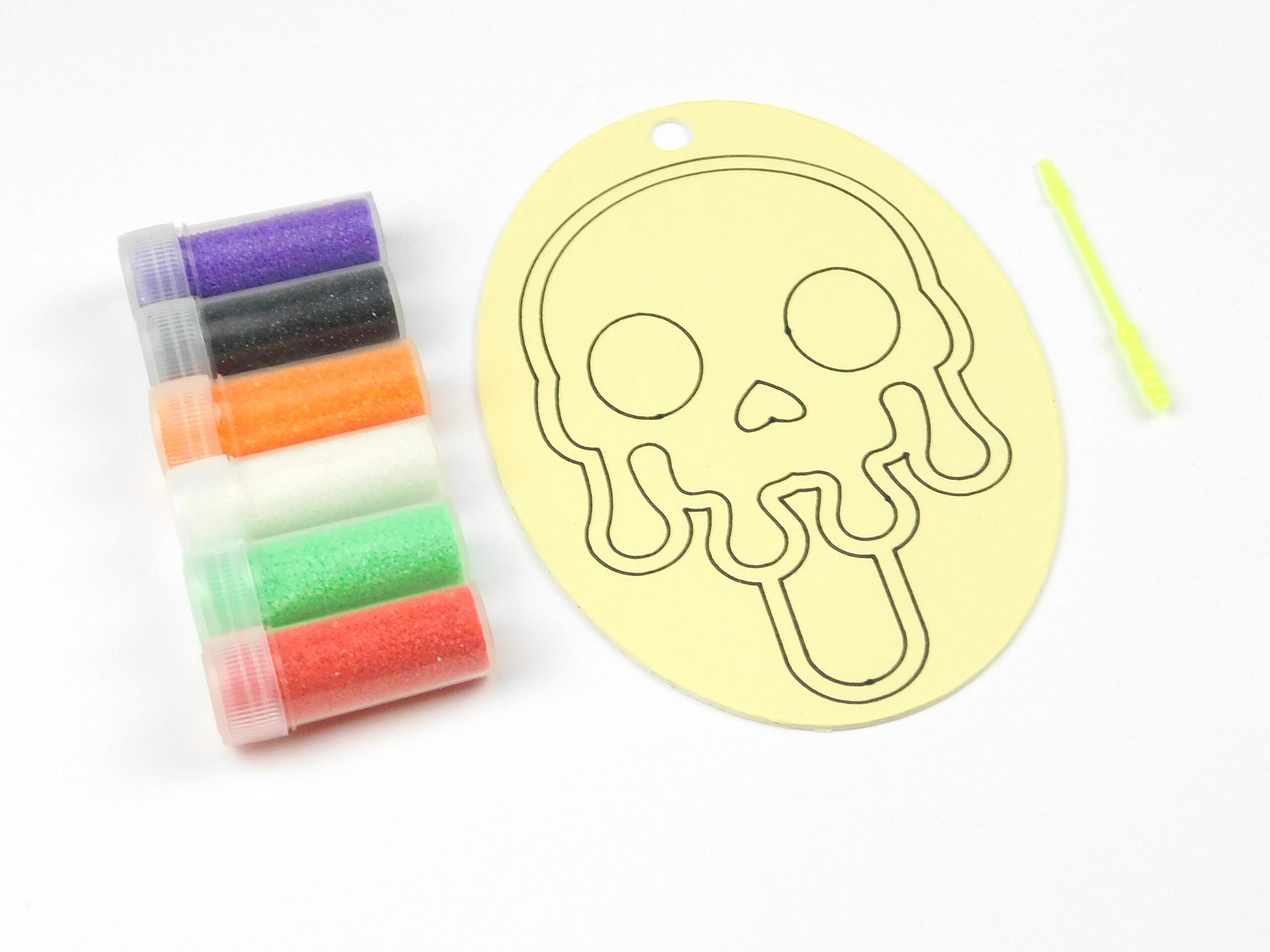 Skull Sand Art Kit. Oval Size. Sand Included - Image 4