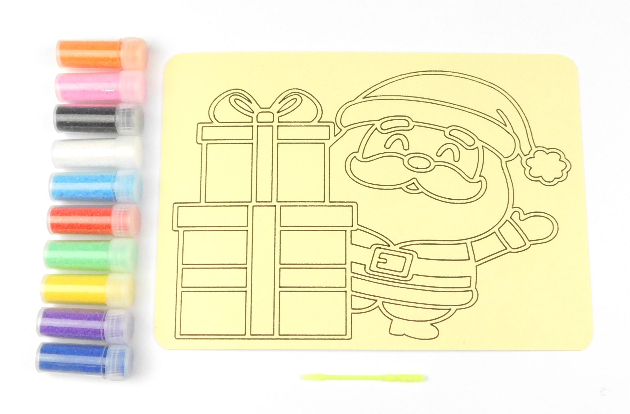 Santa with Gifts Sand Art Kit. A5 Size. Sand Included - Image 2