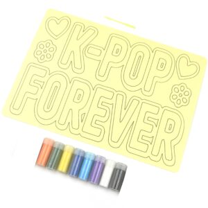 A6 K-Pop Forever Sand Art Kit. Sand Included