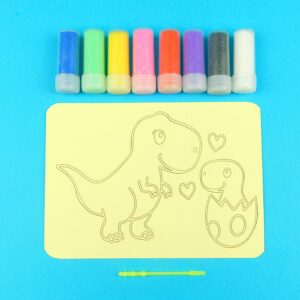 A6 Mum & Baby Dinosaur Sand Art Kit