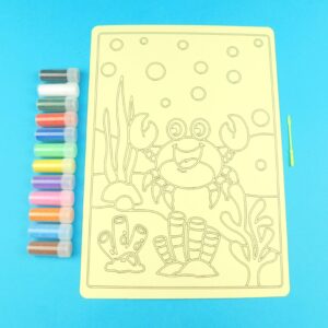 A4 Crab under the sea Sand Art Kit