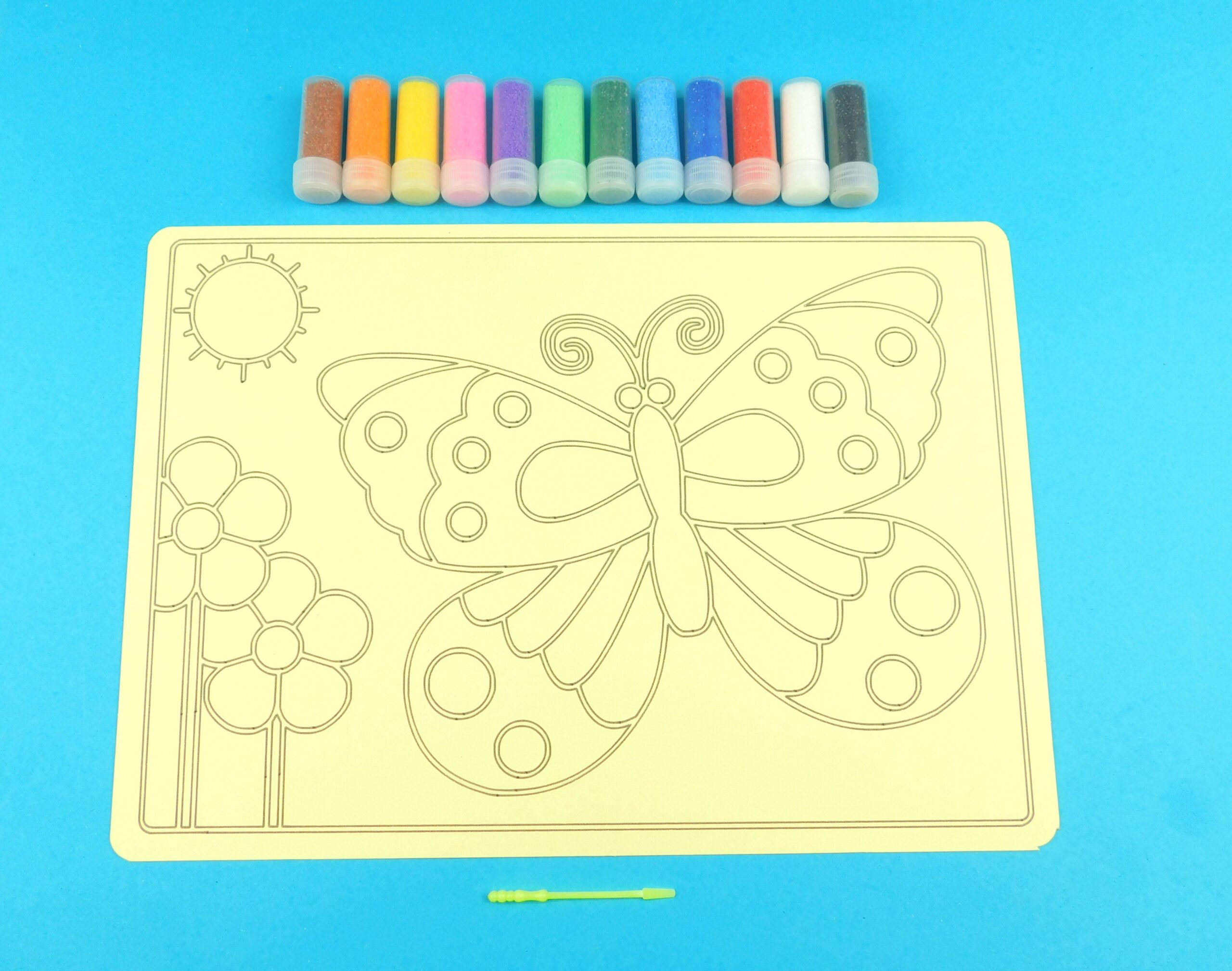 A4 Butterfly and flowers Sand Art Kit