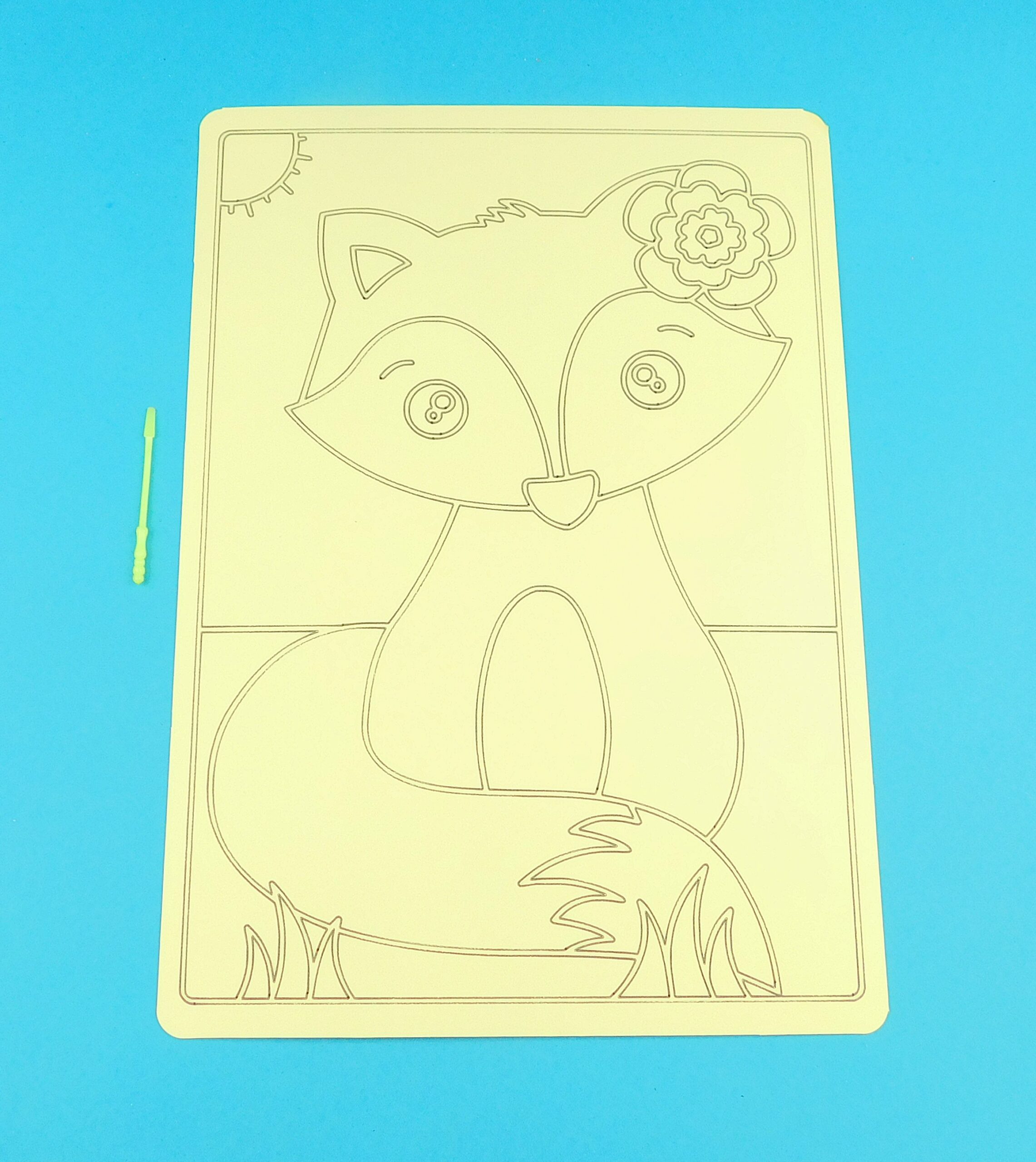 A4 Fox Sand Art Kit - Image 2