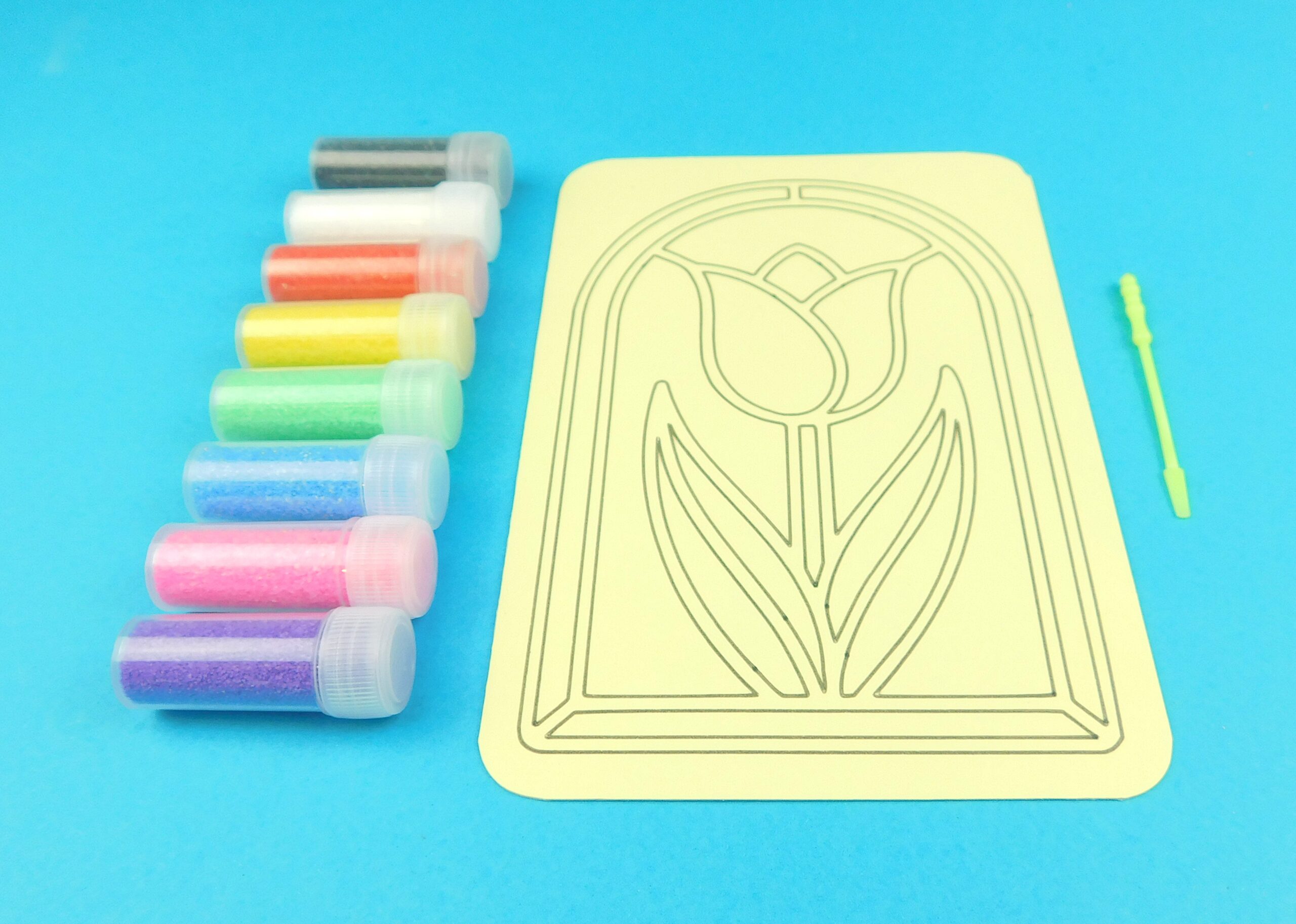 A6 Tulip Stained Glass Sand Art Kit - Image 4
