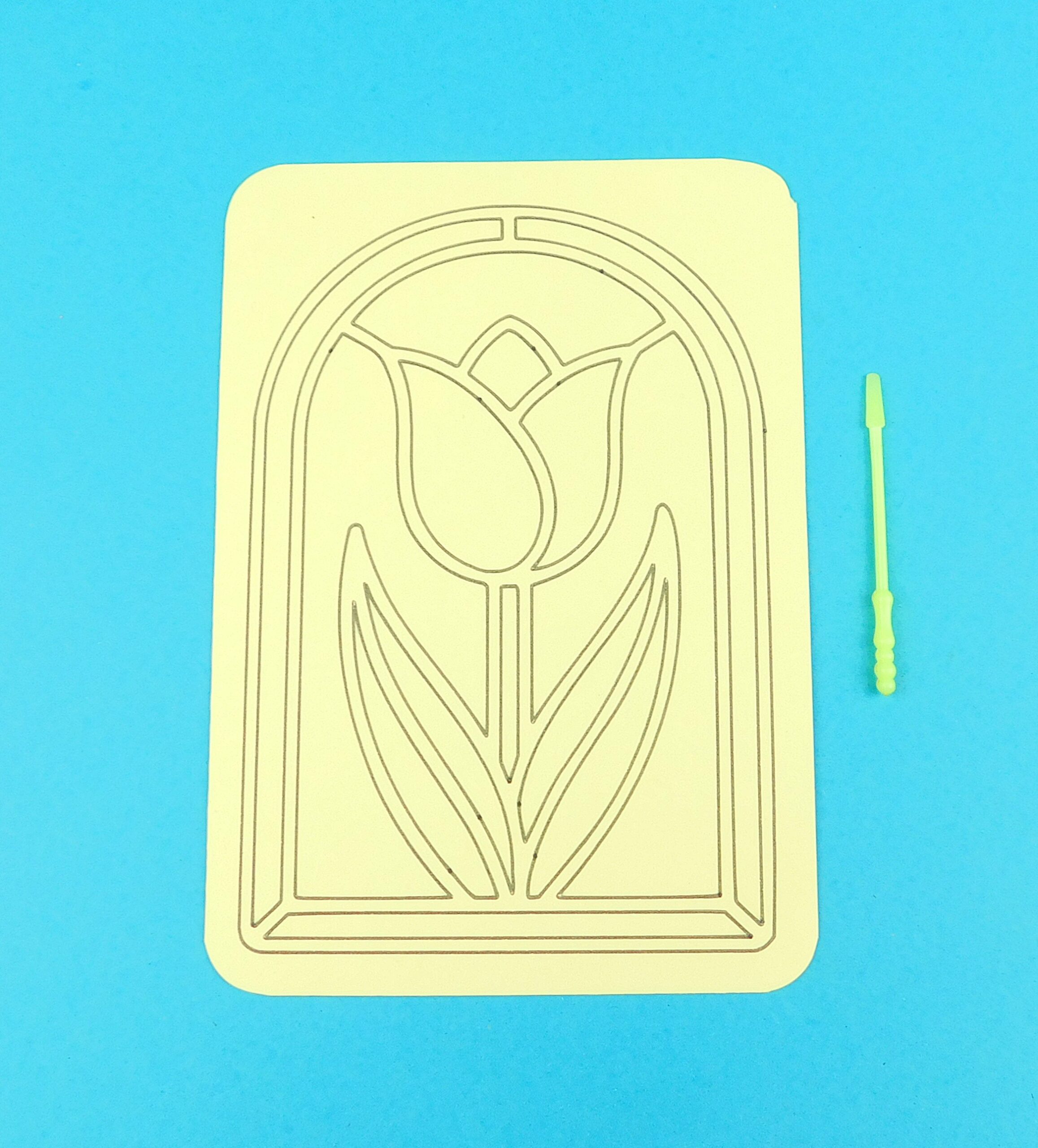 A6 Tulip Stained Glass Sand Art Kit - Image 6