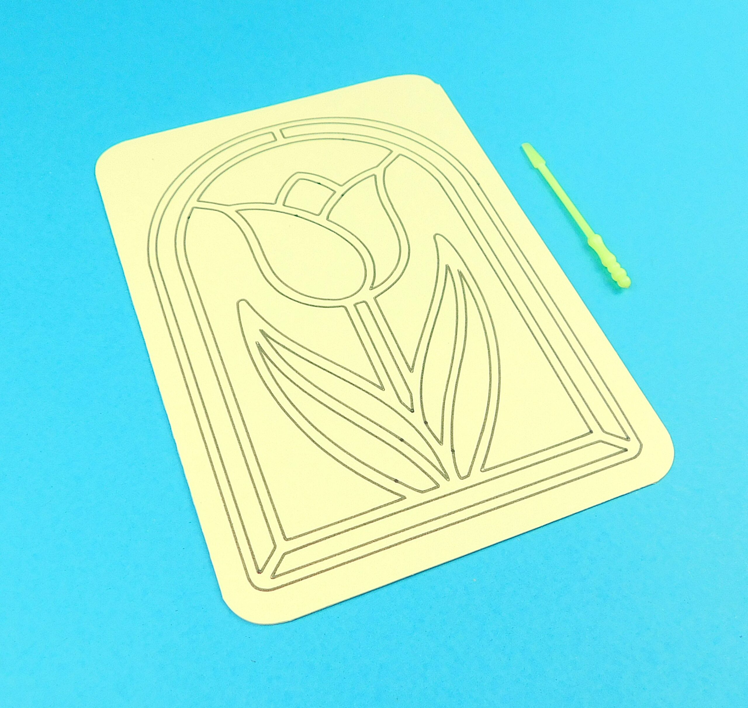 A6 Tulip Stained Glass Sand Art Kit - Image 8