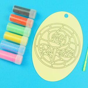 Rose Oval Sand Art Kit. Sand Included
