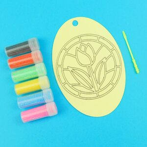 One Tulip Oval Sand Art Kit. Sand Included