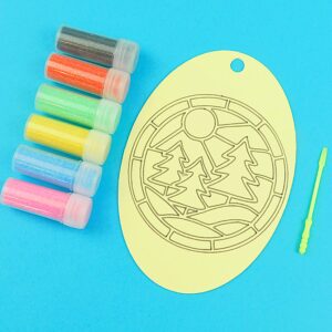 Oval Tree Scene Sand Art Kit. Sand included