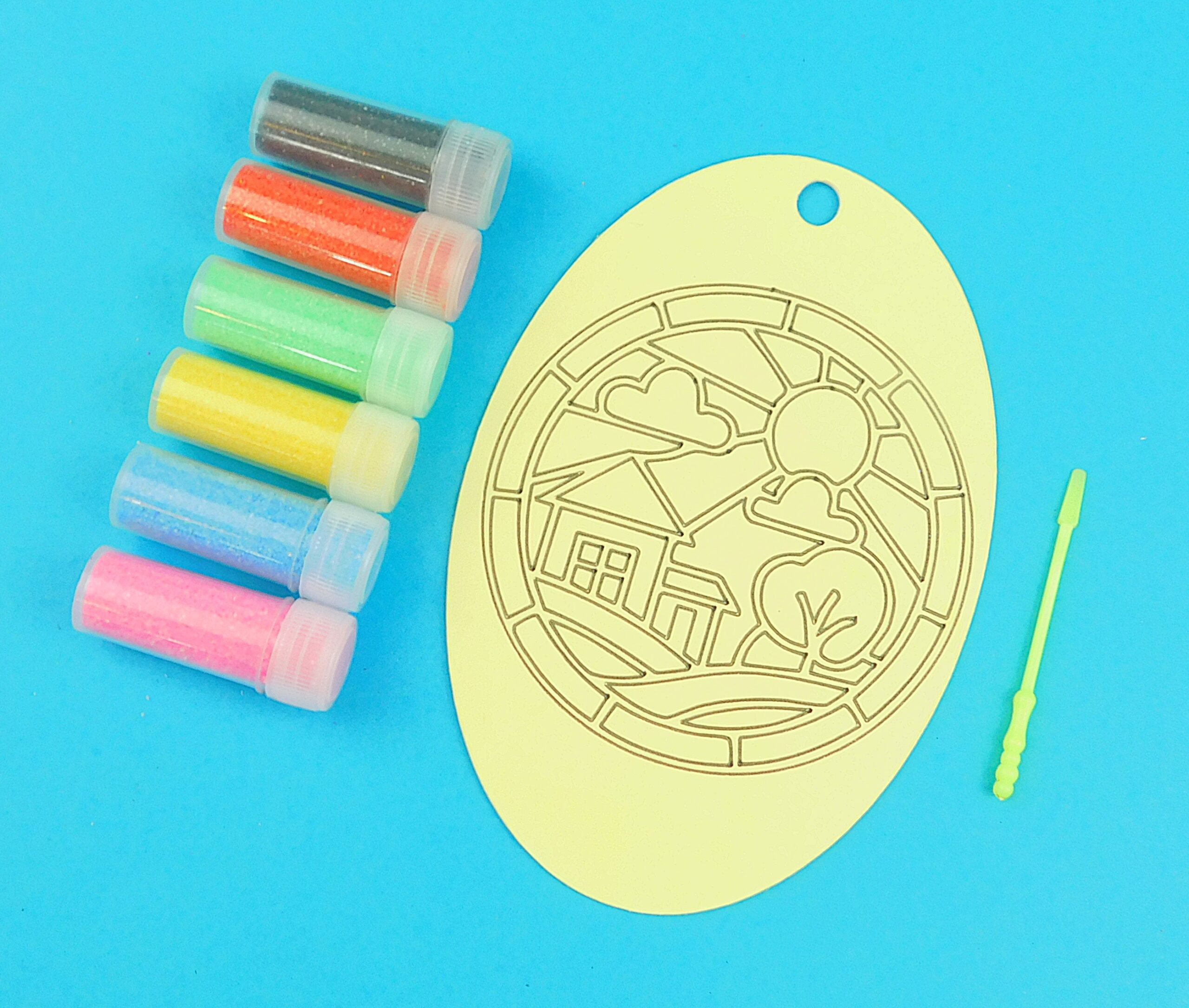 Oval Countyside Sand Art Kit. Sand Included - Image 2