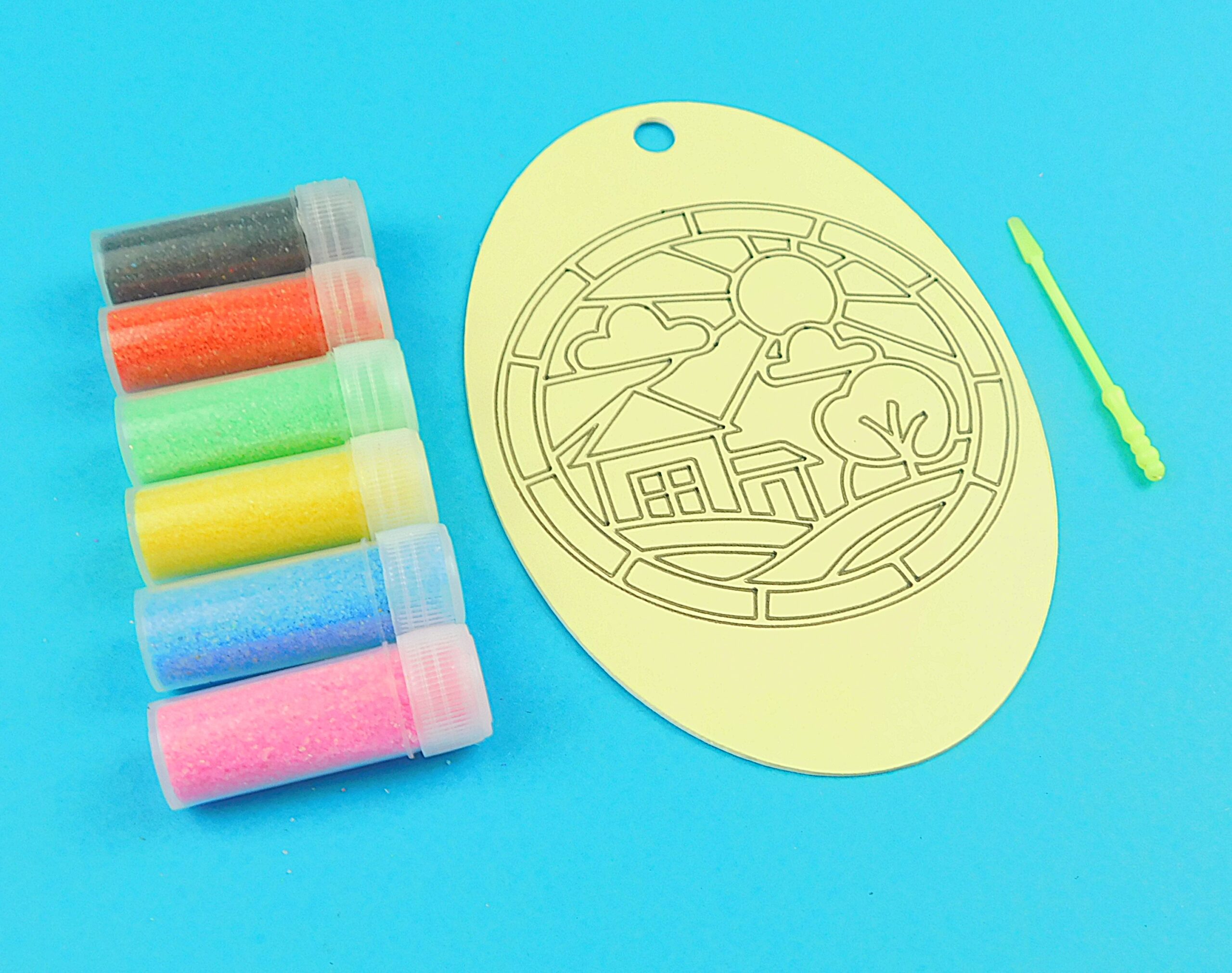 Oval Countyside Sand Art Kit. Sand Included - Image 4