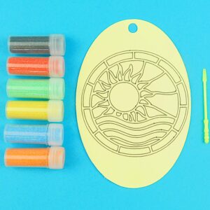 Oval Sun & Sea Sand Art Kit.