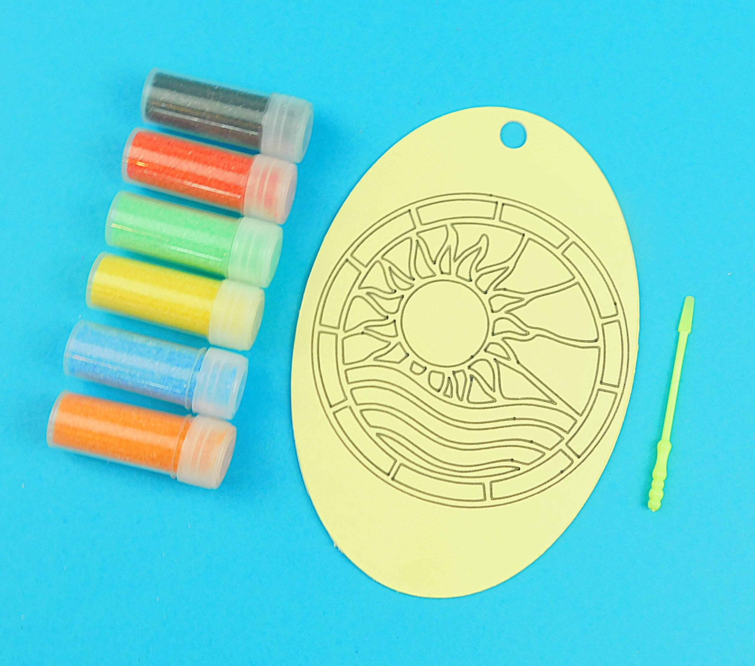 Oval Sun & Sea Sand Art Kit. - Image 4