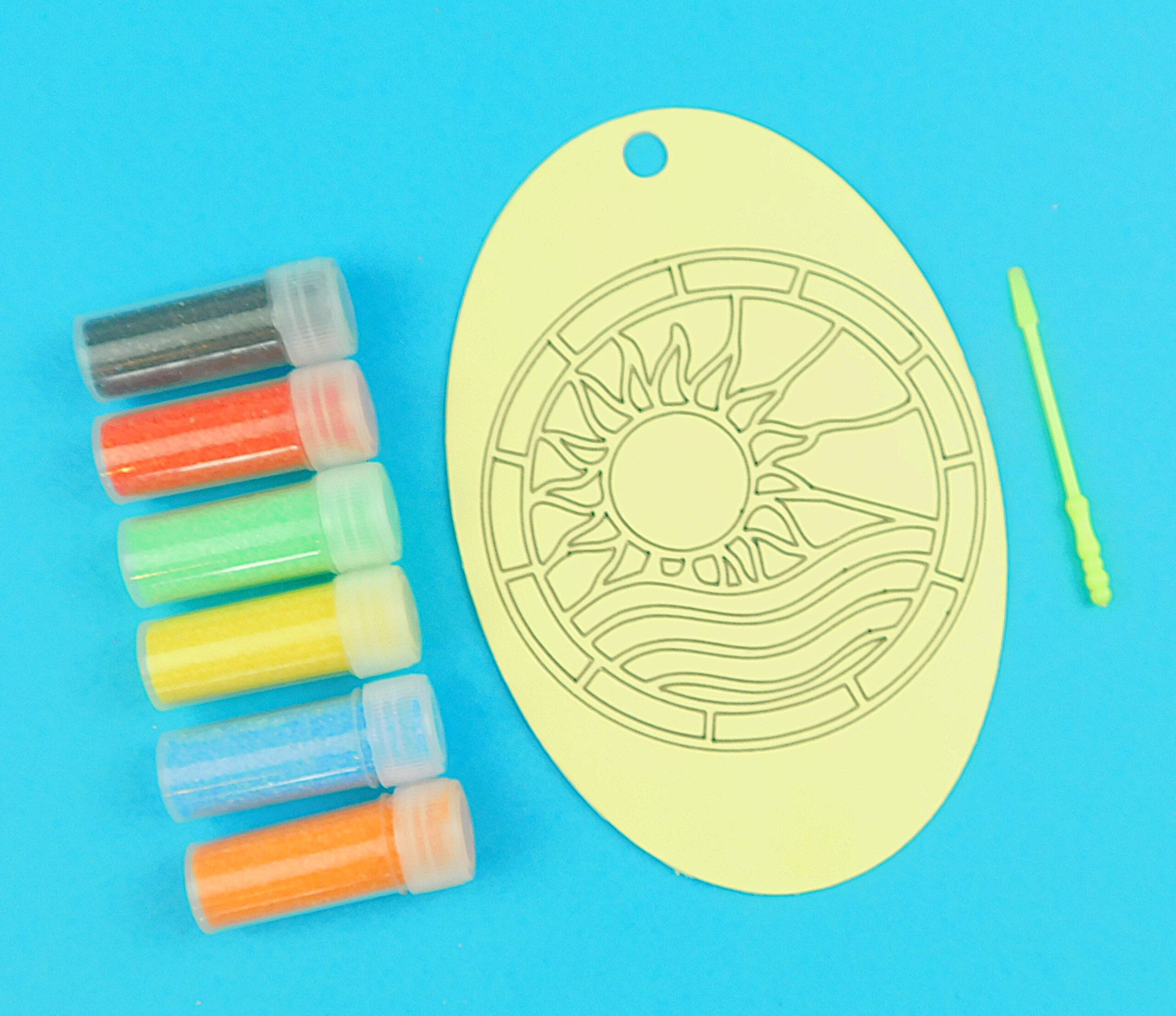 Oval Sun & Sea Sand Art Kit. - Image 2