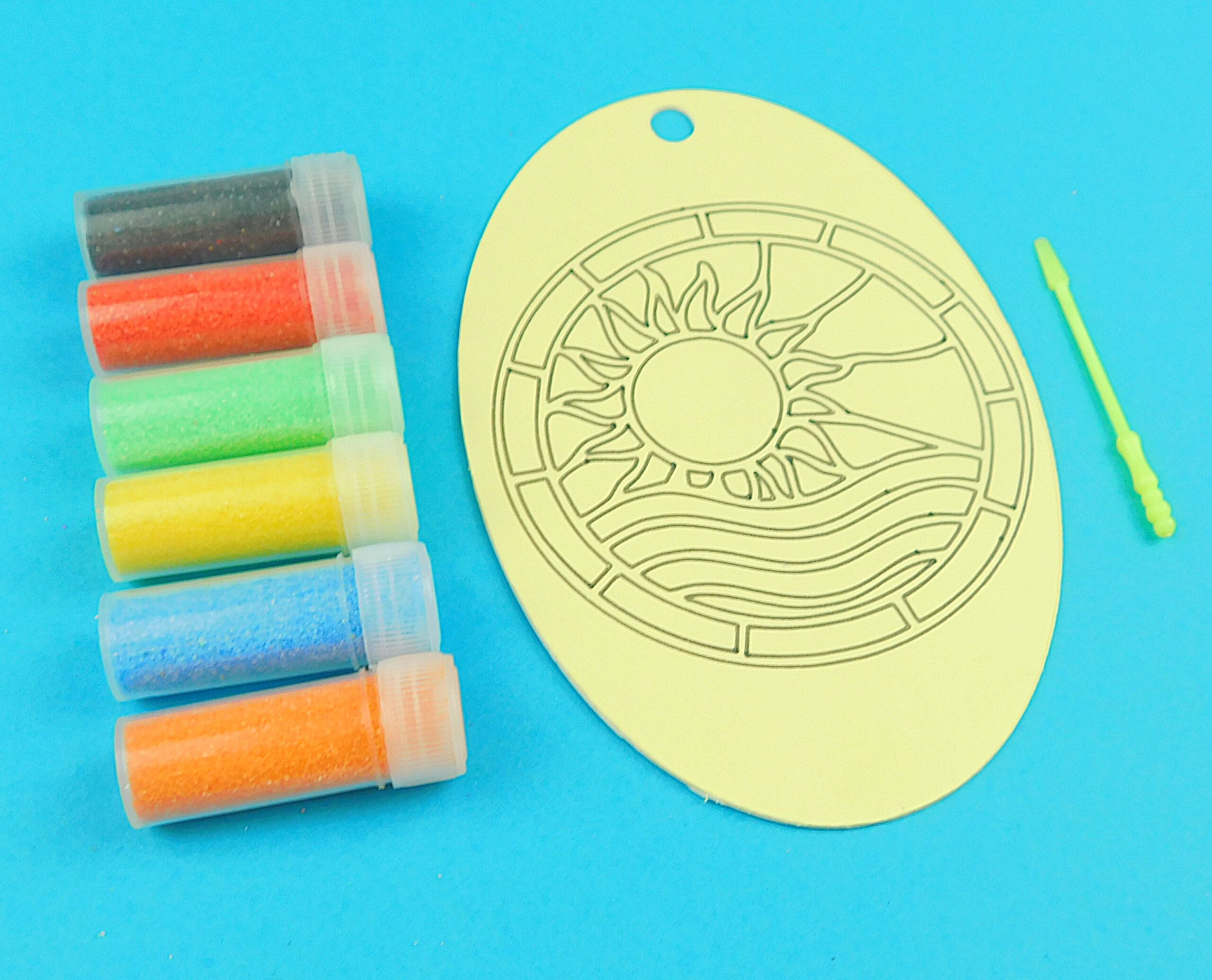 Oval Sun & Sea Sand Art Kit. - Image 5