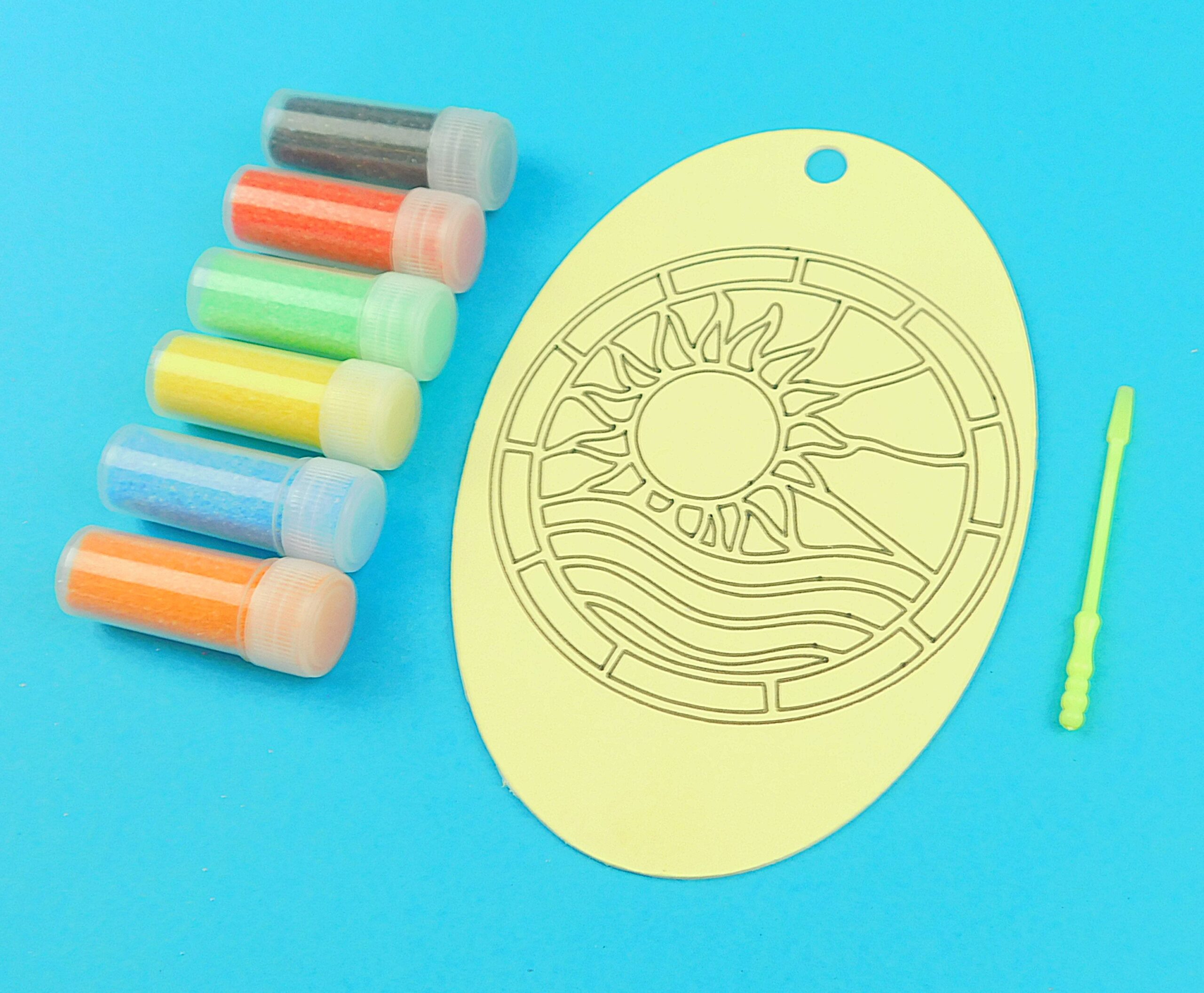 Oval Sun & Sea Sand Art Kit. - Image 3