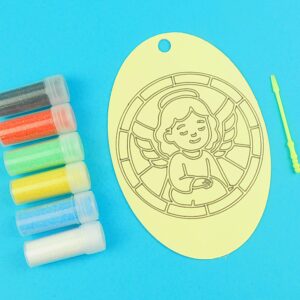Oval Angel Sand Art Kit. Sand Included