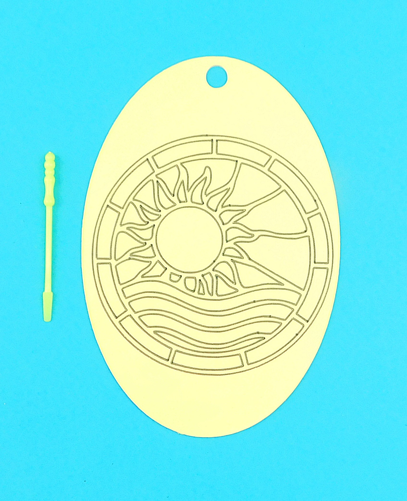 Oval Sun & Sea Sand Art Kit. - Image 6