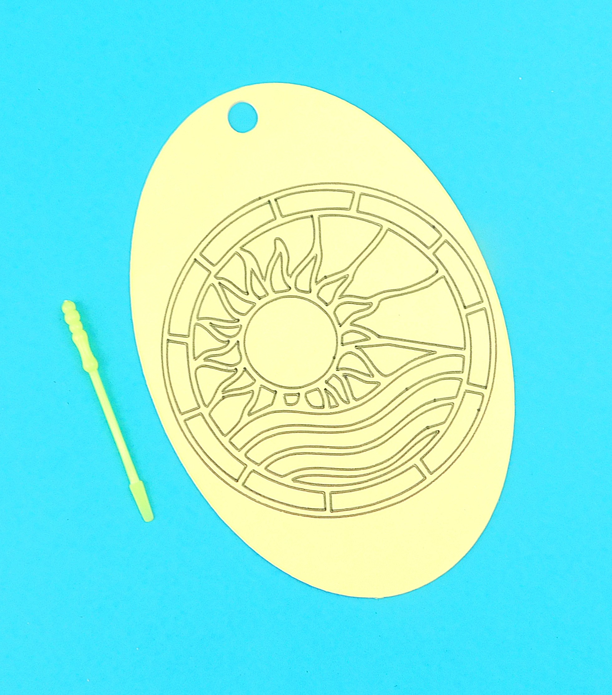 Oval Sun & Sea Sand Art Kit. - Image 8