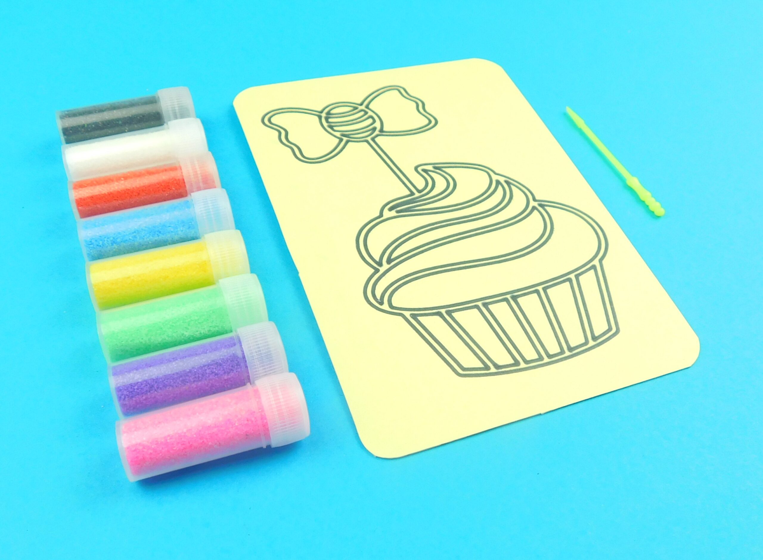 A6 Cupcake with Sweet Sand Art Kit. Sand Included - Image 5
