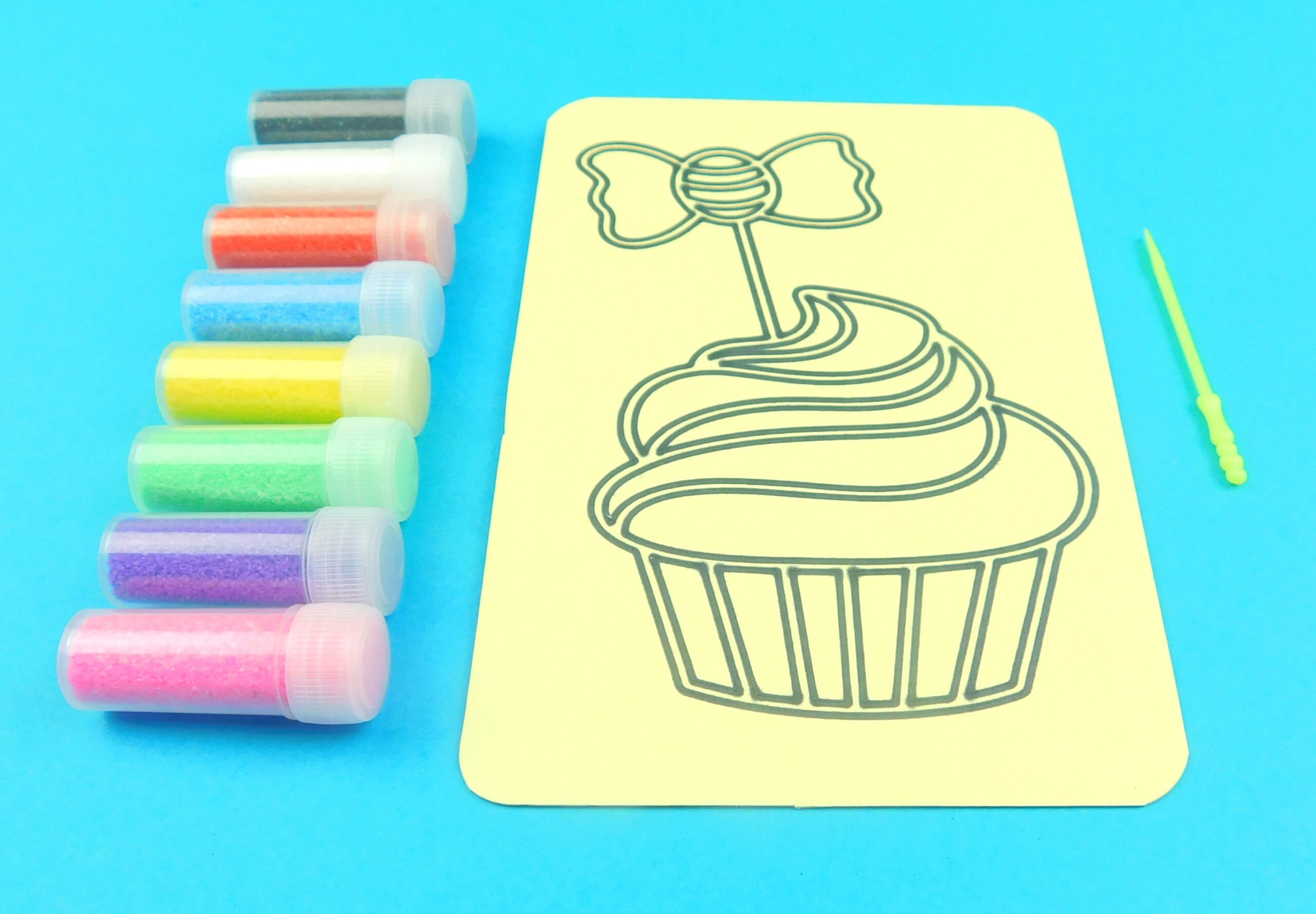 A6 Cupcake with Sweet Sand Art Kit. Sand Included - Image 6