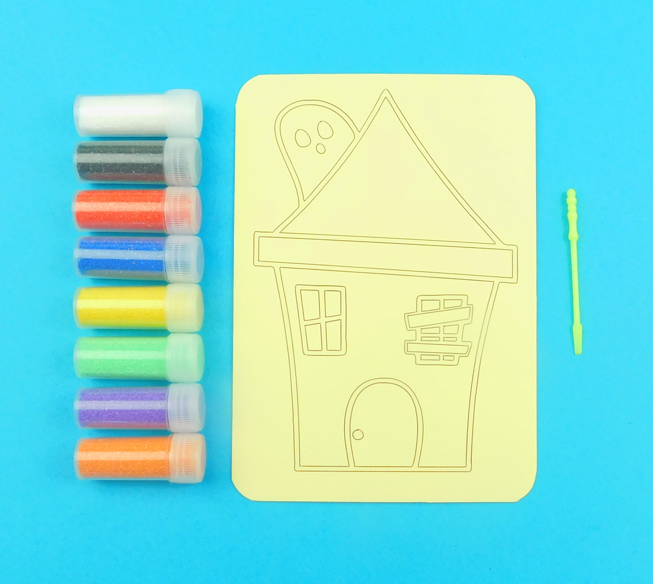A6 Haunted House Sand Art Kit
