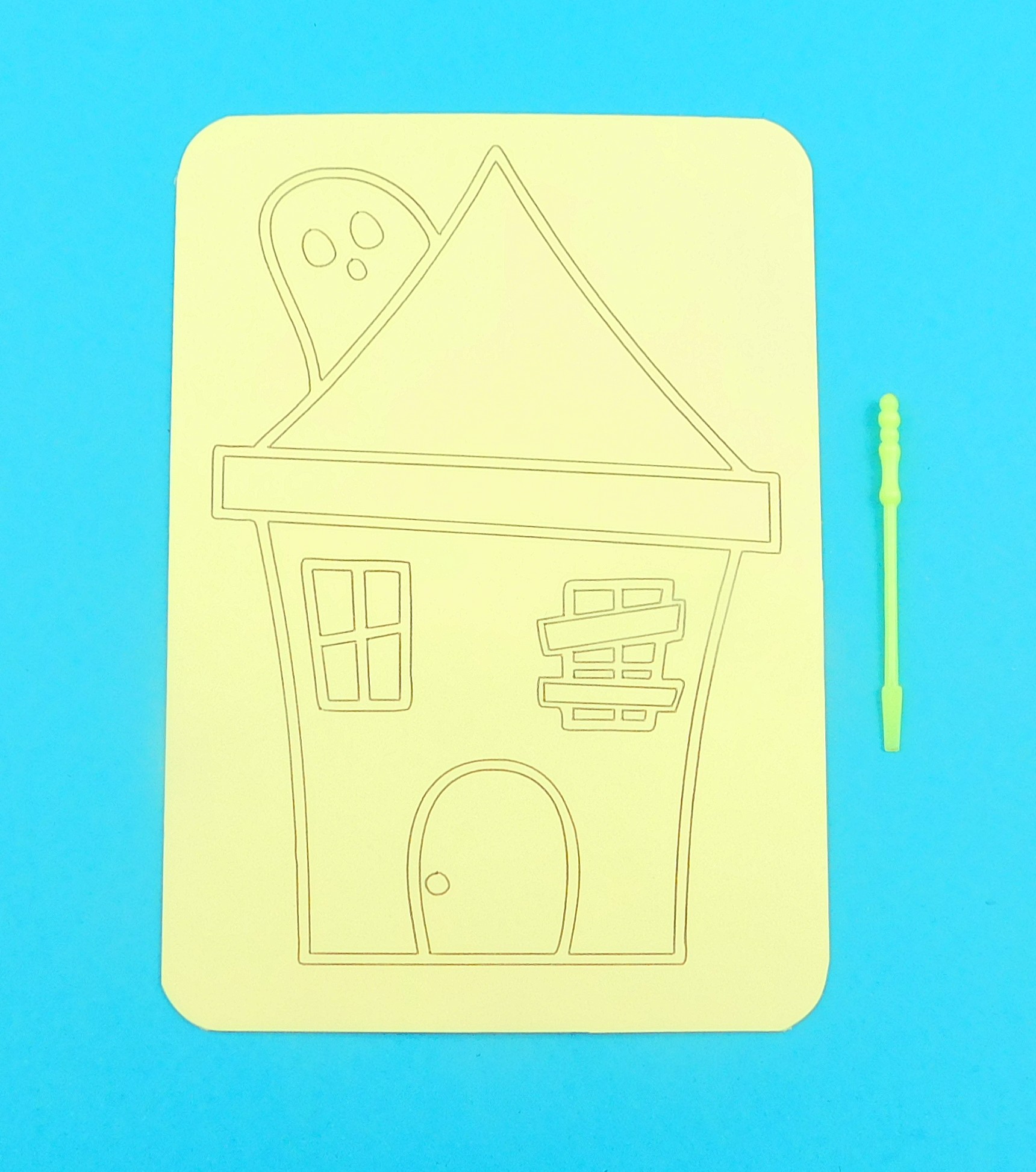 A6 Haunted House Sand Art Kit - Image 2