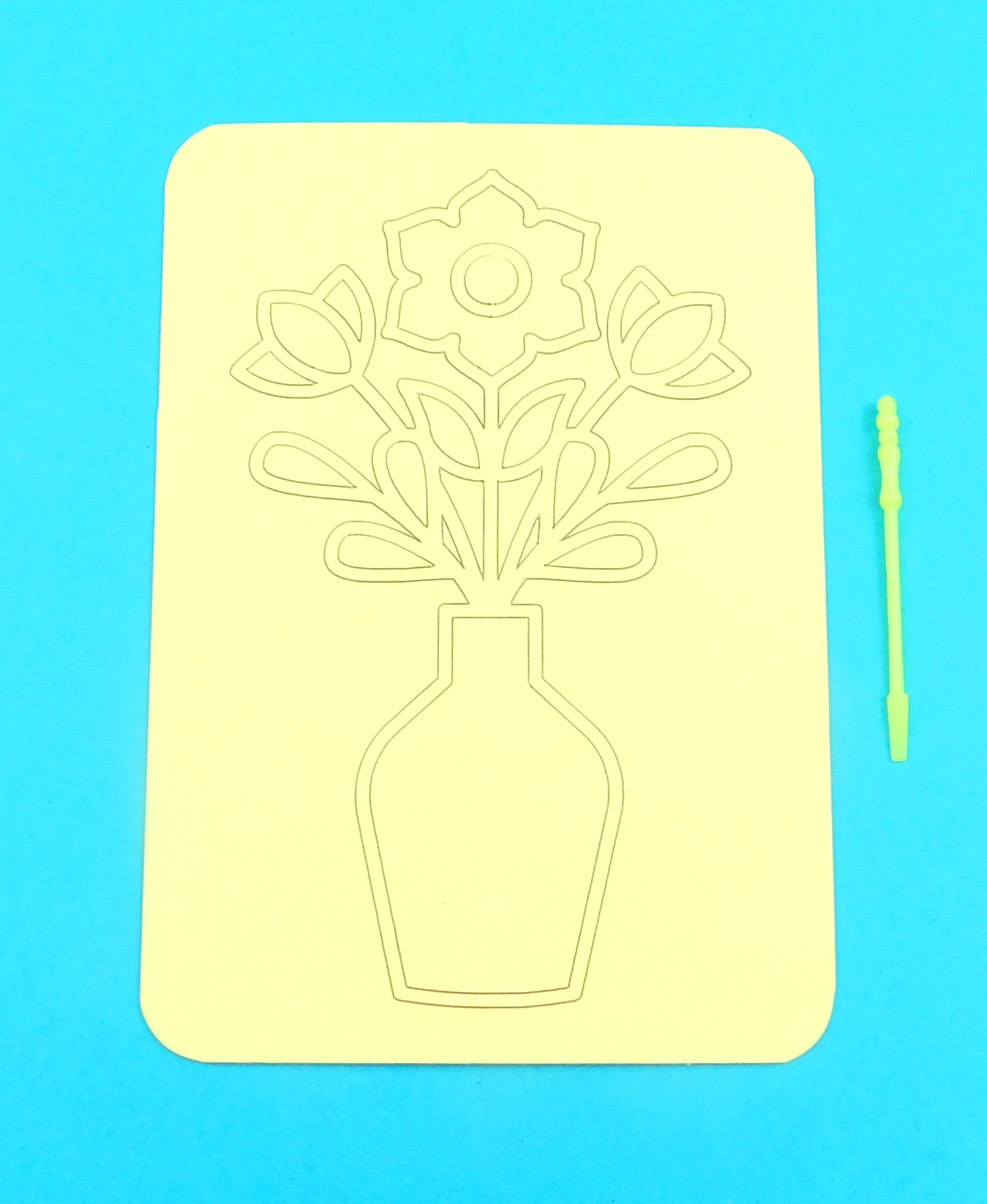 A6 Flowers in bottle vase. Sand Art Kit. - Image 2