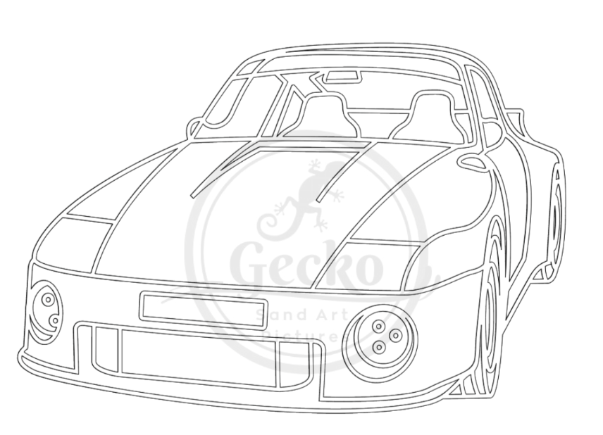 A4 Race Car Sand Art Kit
