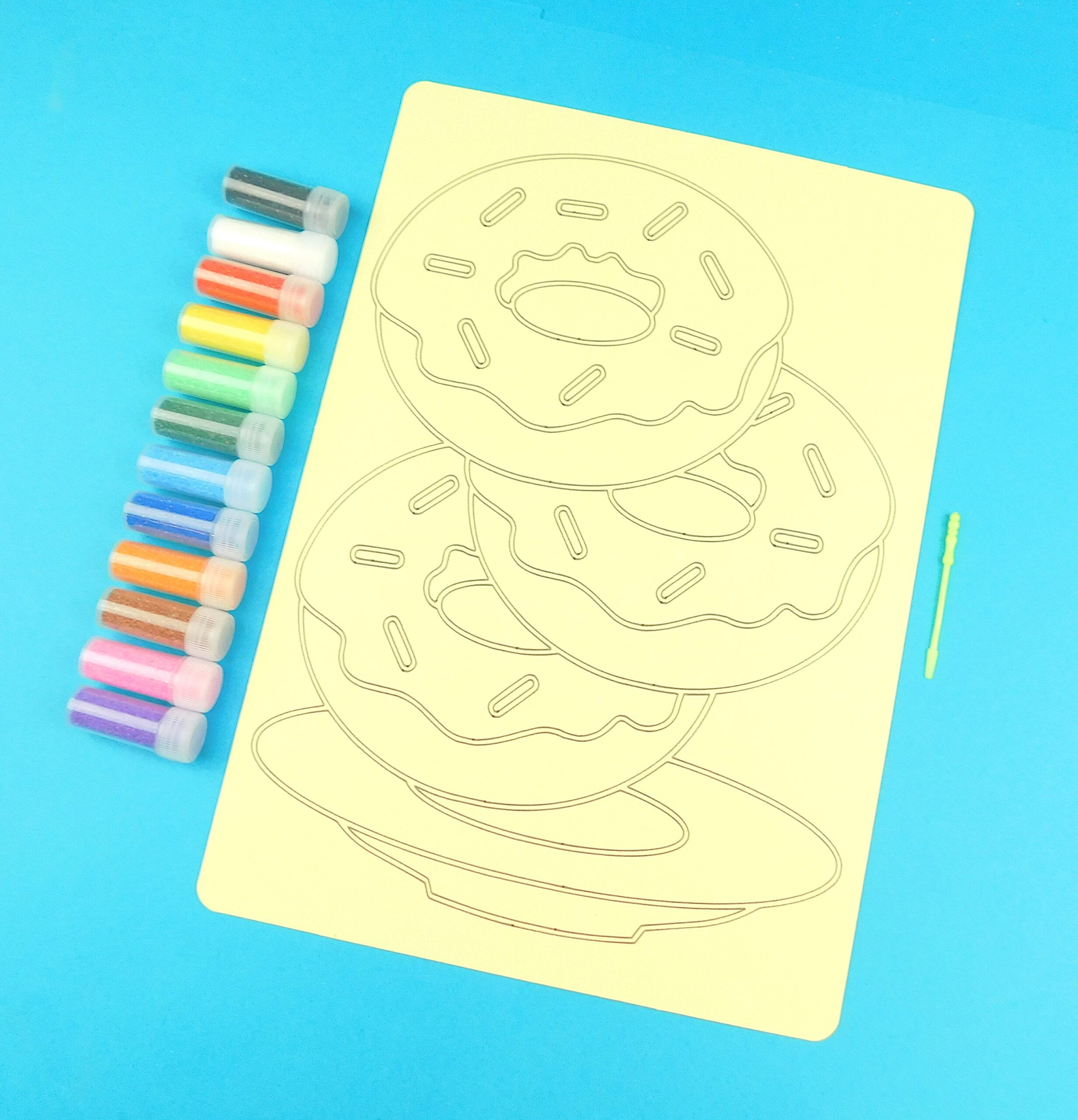 A4 Donut Stack Sand Art Kit - Image 2